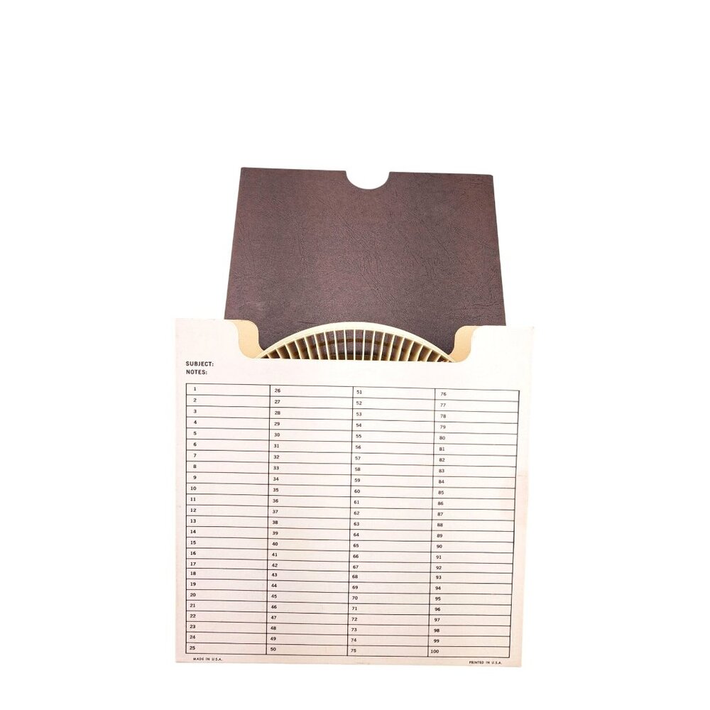 Vintage Rotary S-100 Slide Tray White Holds 100 Sawyer's GAF Minolta Nikon Sears - Picture 5 of 7